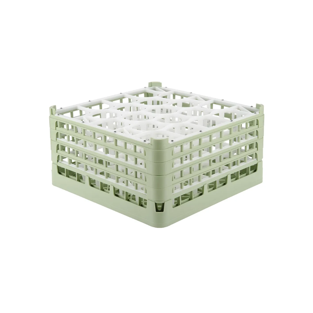 SUPPORT À VERRES VERT DE GRANDE TAILLE À 20 COMPARTIMENTS DE 8 1/2" DE HAUTEUR XX