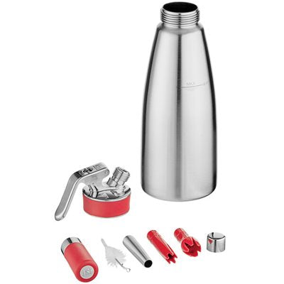 HOT AND COLD GOURMET WHIP STAINLESS STEEL WHIPPED CREAM DISPENSER – 1 LITER