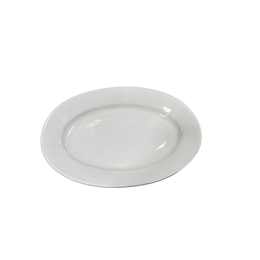 PLATE OVAL 8 PORCELAIN WHITE