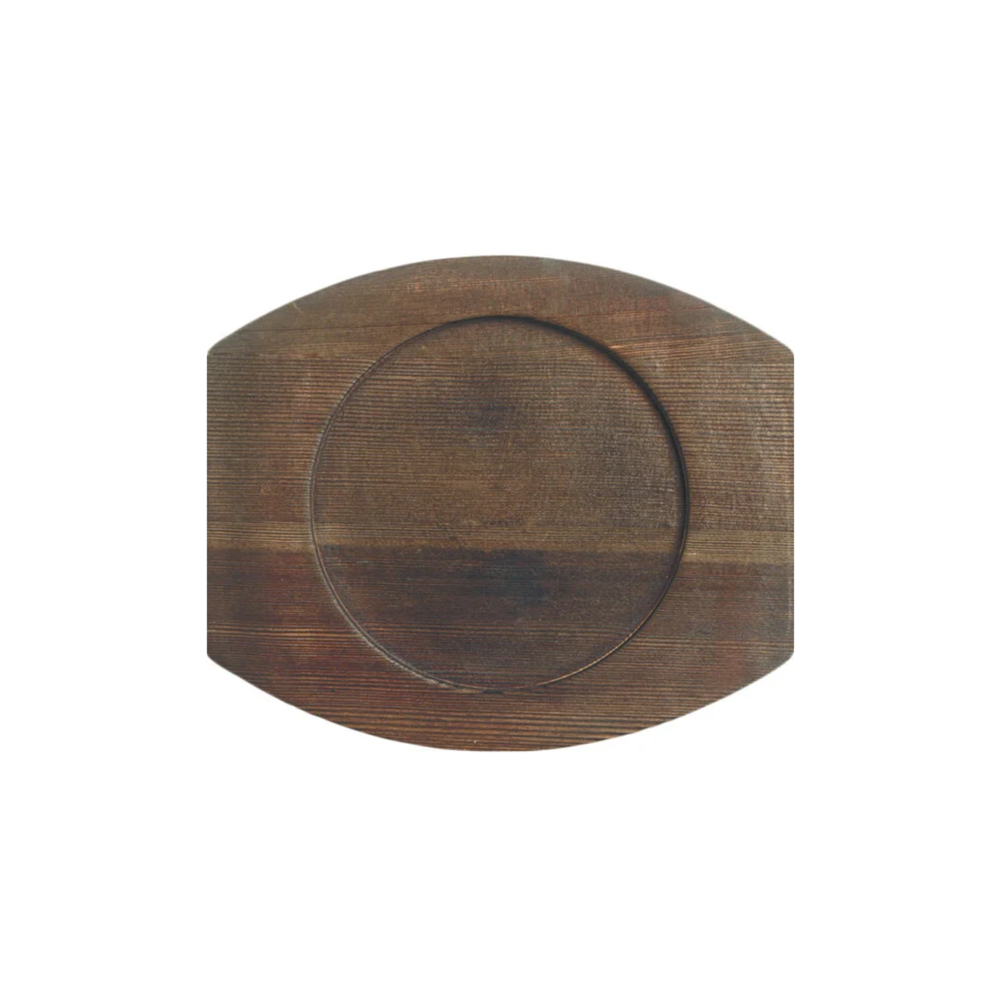 WOOD TRIVET ROUND 8 1/2''
