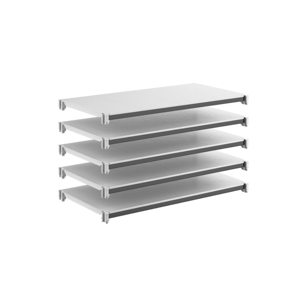 KIT ÉTAGÈRE UNIVERSELLE 5 TABLETTES SOLIDE -24''X48''