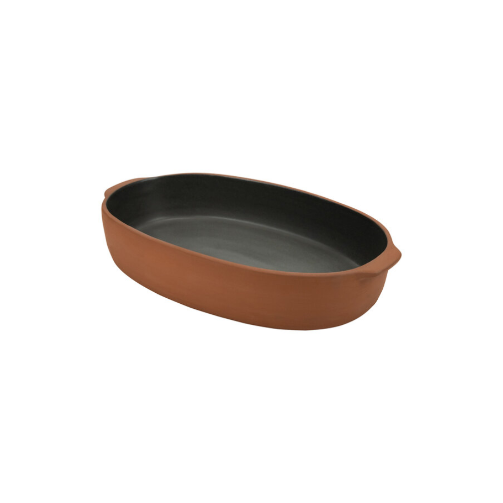 TERRA GREY OVAL BAKER 40.0 OZ