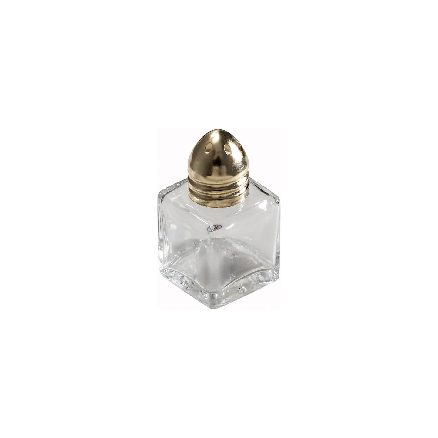 SHAKER SALT PEPPER SQUARE SHAPED BRASS TOP – 0.5 OZ