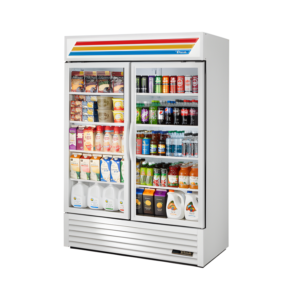 REACH-IN REFRIGERATOR 2 SWING DOORS, WHITE, 54"X30"X78.5"H