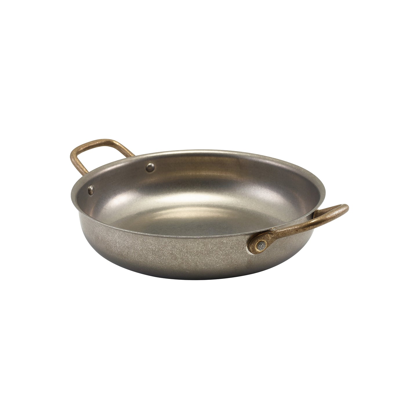 PLAT ROND 11 PO X 8 5/8 PO X 2 PO VINTAGE SS