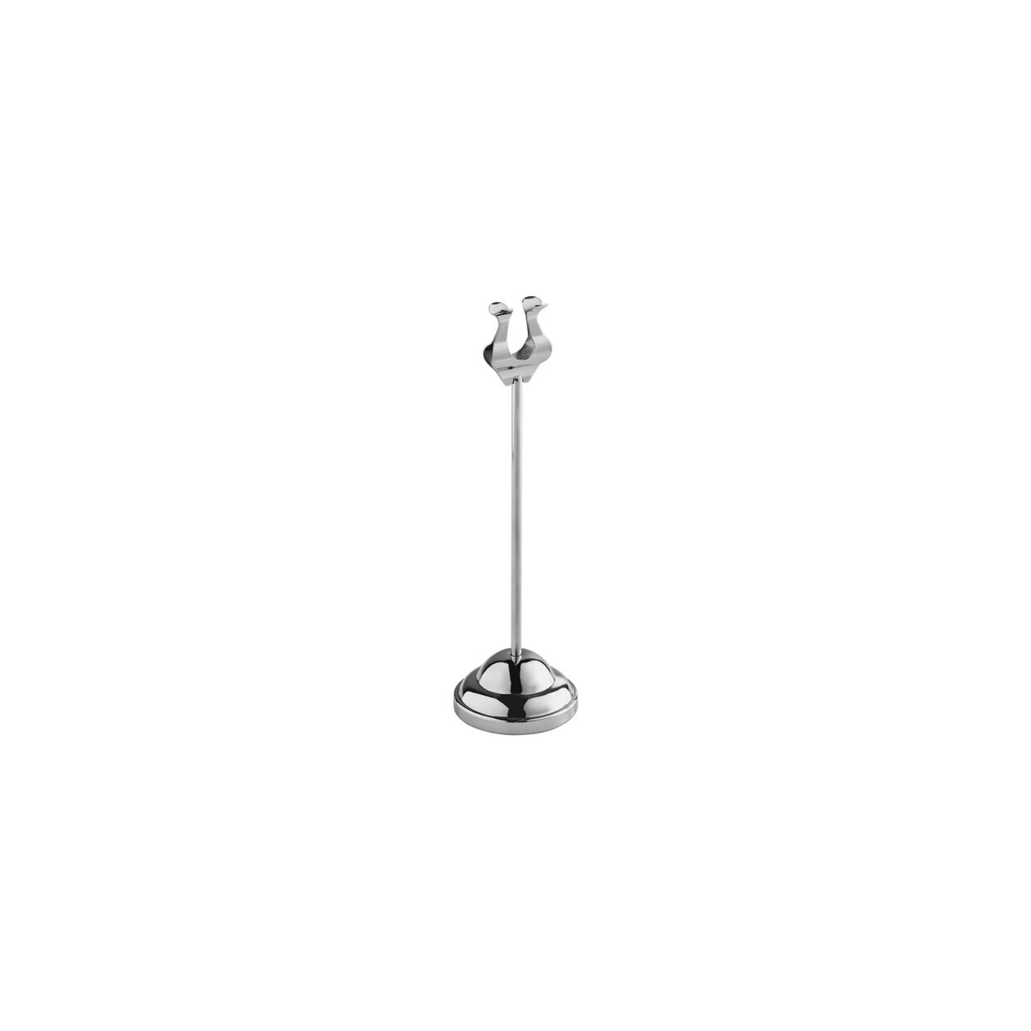 NUMBER STAND HARP CLIP WEIGHTED BASE STAINLESS STEEL 8HEIGHT