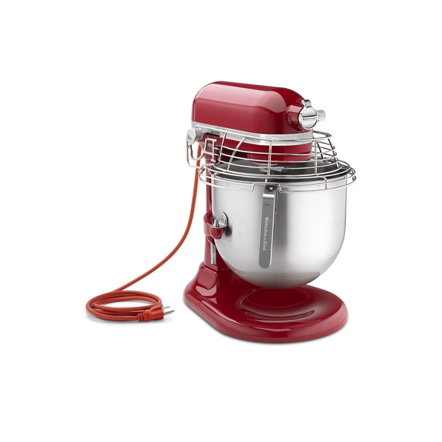 MIXER COMMERCIAL 8 QT W/ S/S BOWL GUARD 1.3 HP RED