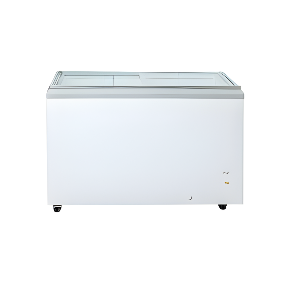 FREEZER ICE CREAM GLASS FLAT TOP 50", 11 CU/FT, 50''X26.5''X33.5''