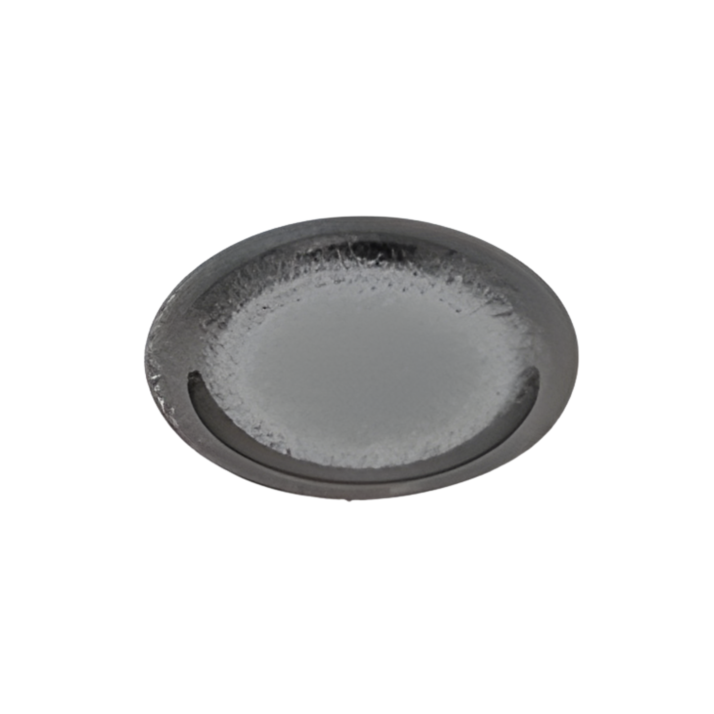 ASSIETTE RONDE ARGENTÉE GRANITE 11,25" DIA. X 1,5"H