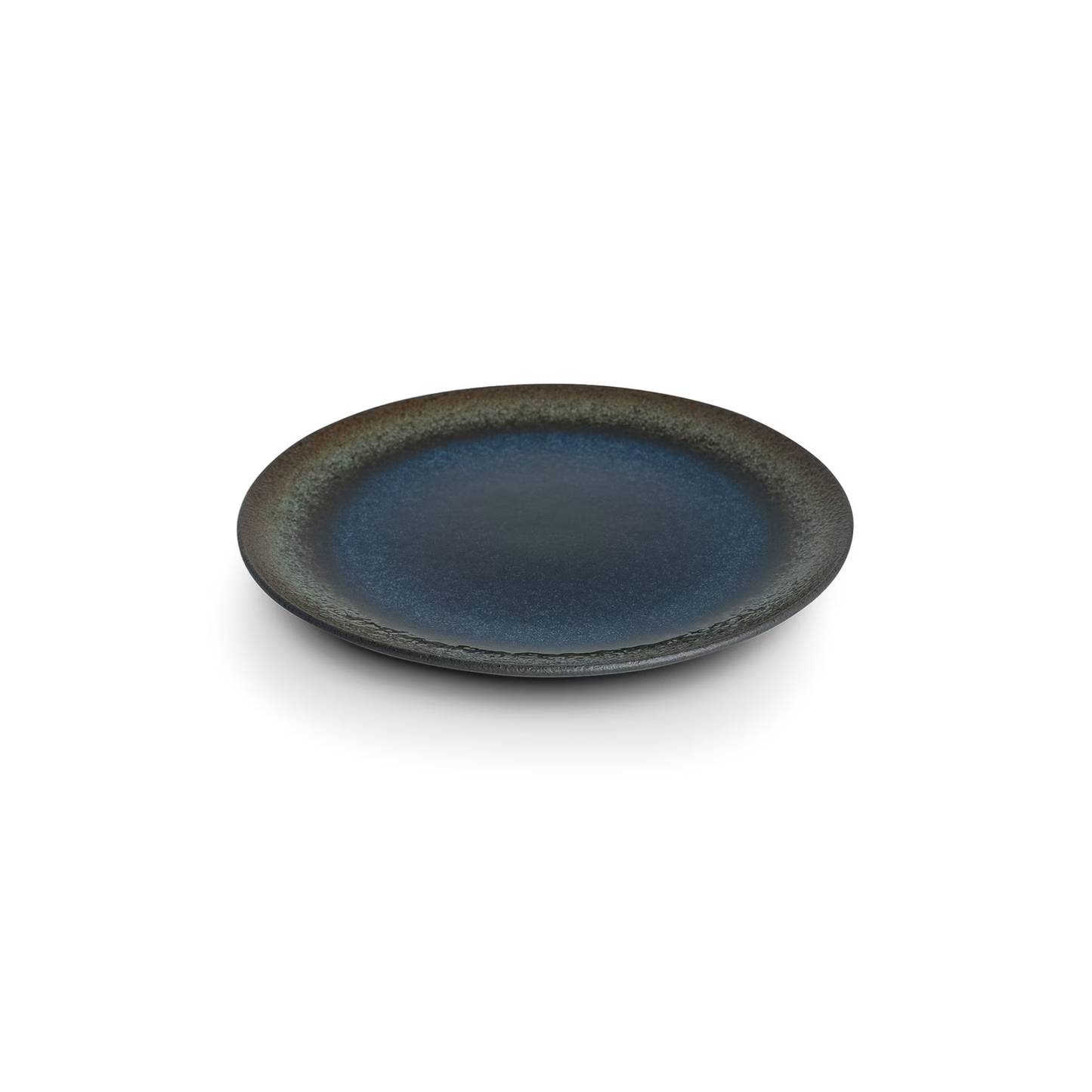 ASSIETTE RONDE BLEU COBALT UMI 8" (6/48)