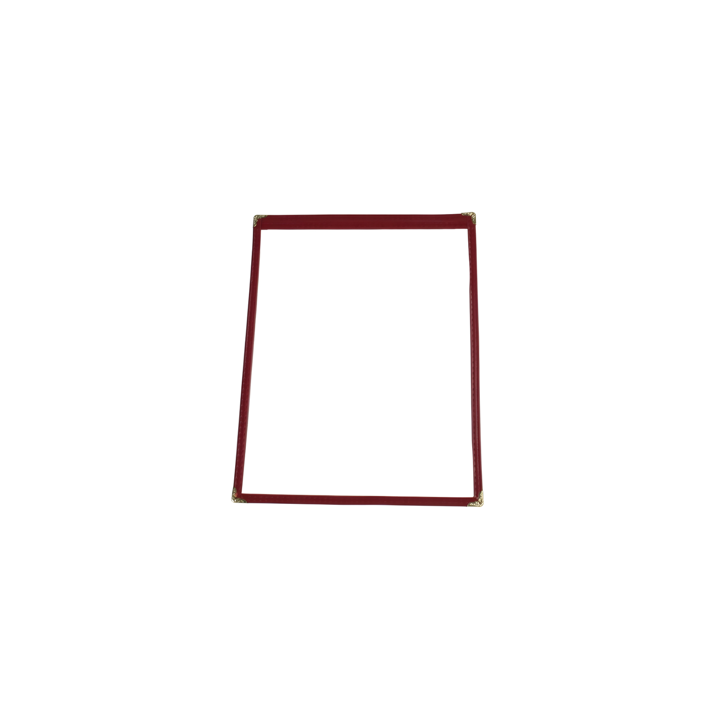 MENU COVER 1 PANEL 8 MAROON LEATHERETTE – 1/2 X 11