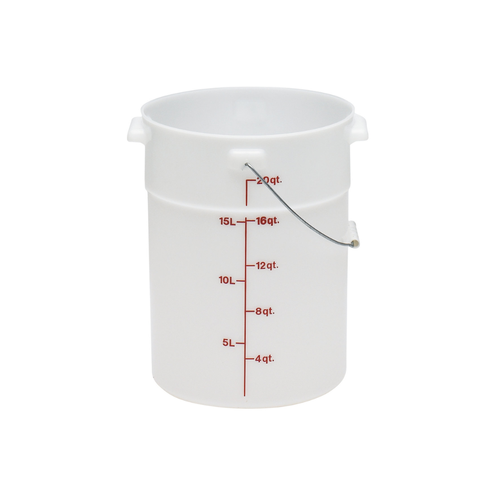PAIL WITH BAIL 22QT-WHITE