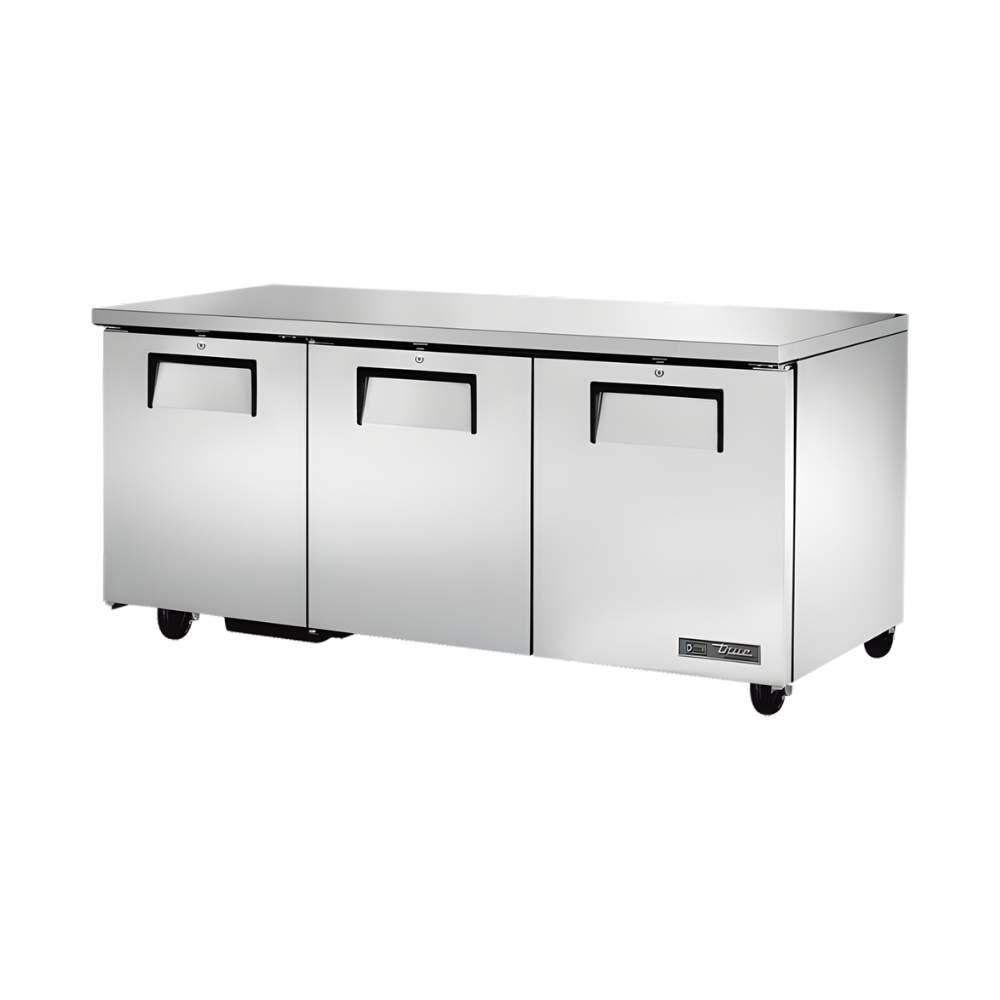 REFRIGERATOR UNDERCOUNTER 3 SOLID DOORS, 72.5"x30"x29.75"H