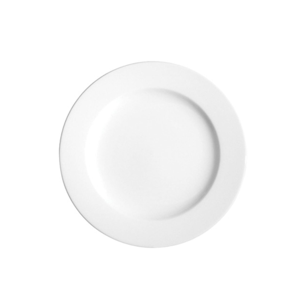 ASSIETTE 9" BORDURE LARGE BLANC