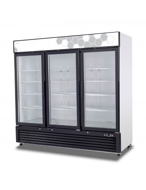 3 door retail freezer