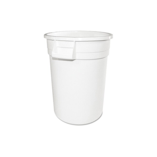 WHITE CONTAINER WITHOUT LID, CAPACITY 10 U.S. GAL, 37.9 L