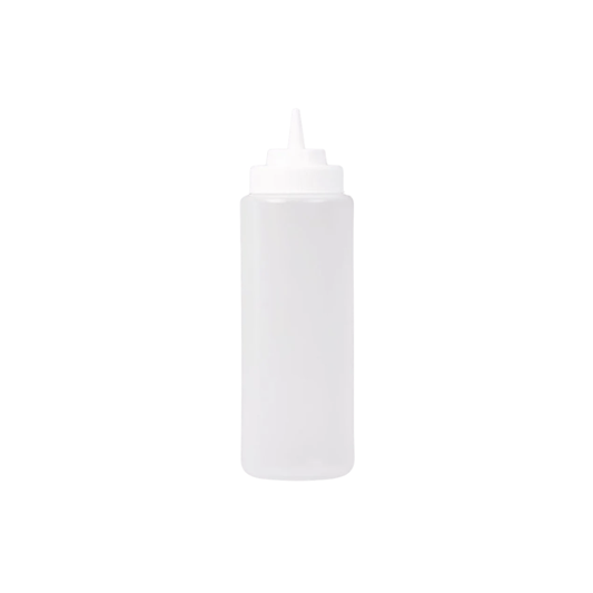 Squeeze Bottle Wide Mouth 32 OZ Clear