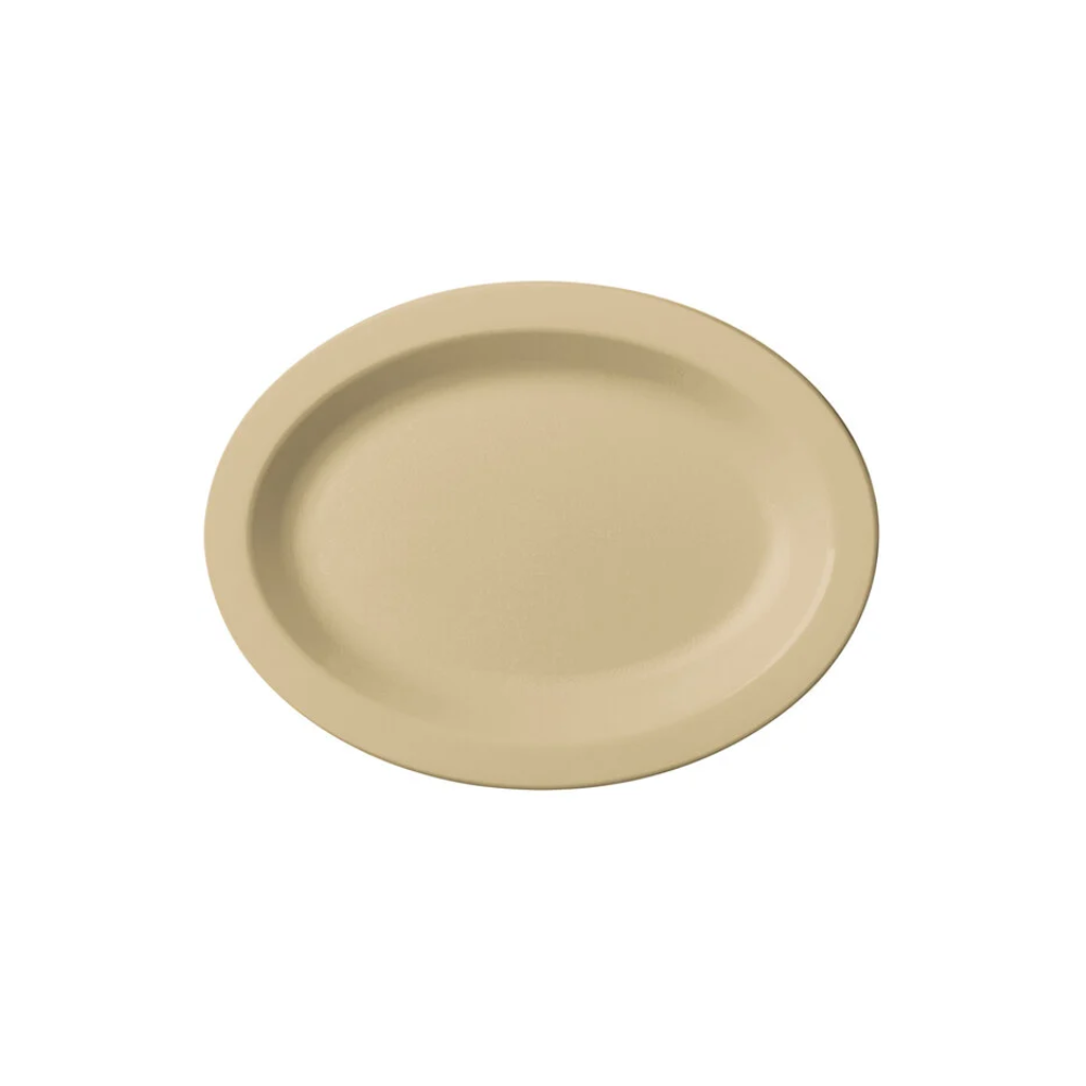 ASSIETTE OVALE 12" X 9" BEIGE