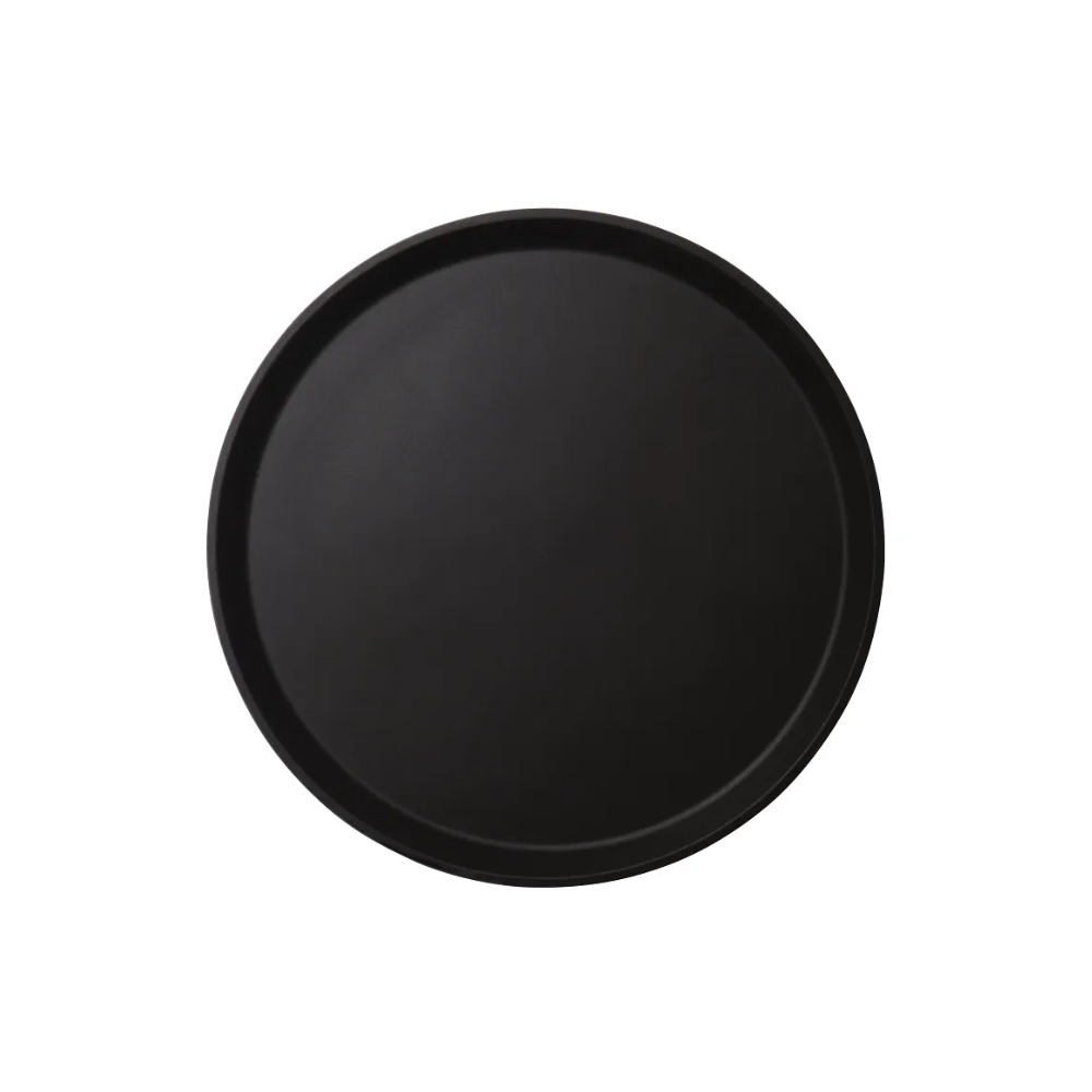 CABARET DE SERVICE ROND, NOIR 14''
