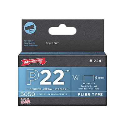 #22 1/4" (6mm) Commercial Staples – 4-Inch Length, For Heavy-Duty Staple Guns, Made In USA