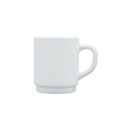 Mug White 8 1/ Stack. Tempered Arcopal – 4 oz