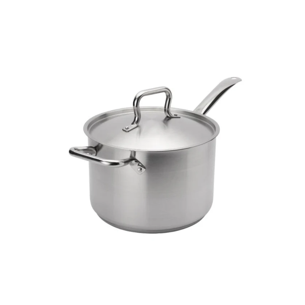 ELEMENTS SAUCE PAN  10QT/9.5L W/COVER SS NSF