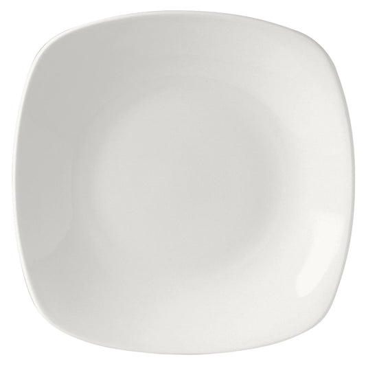 ASSIETTE BLANCHE QUADRO MONACO STEELITE 9''