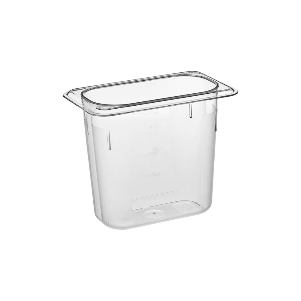 ALIMENTATION POUR CASSEROLES 1/9 TAILLE X 6" DE PROFONDEUR TRANSPARENT