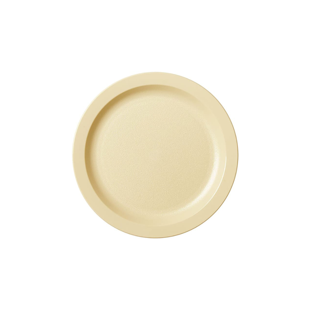 ASSIETTE RONDE, POLYCARB 9" BORD ETROITE BEIGE