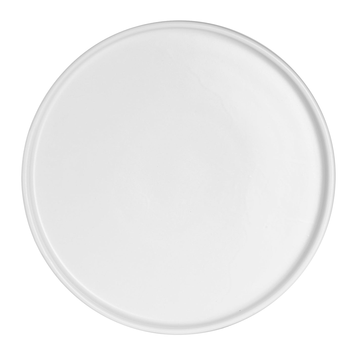 ANFORA CRETE MATTE WHITE ROUND STACK TRAY 9"