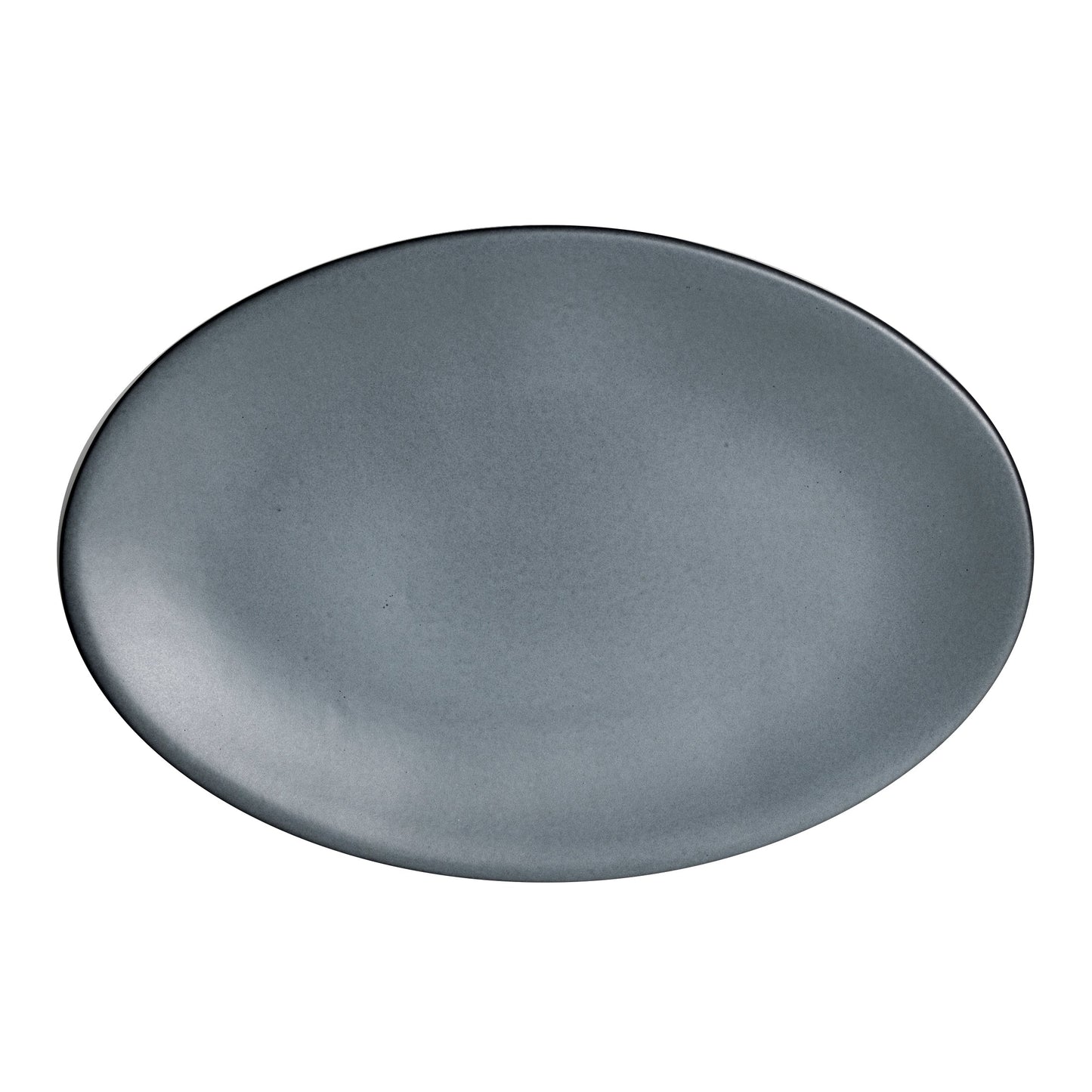 PLATTER OVAL COUPE 15" X 10" DENALI MATTE GRAY