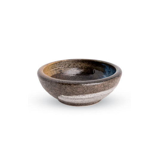 BLUE AND BROWN FUSION BOWL 5"DIA. X H - 9.5 OZ – 1.75"