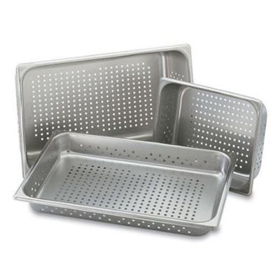 PLATEAU POUR TABLE À VAPEUR 2,5 ANTI-BLOCAGE EN ACIER INOXYDABLE PERFORÉ NSF