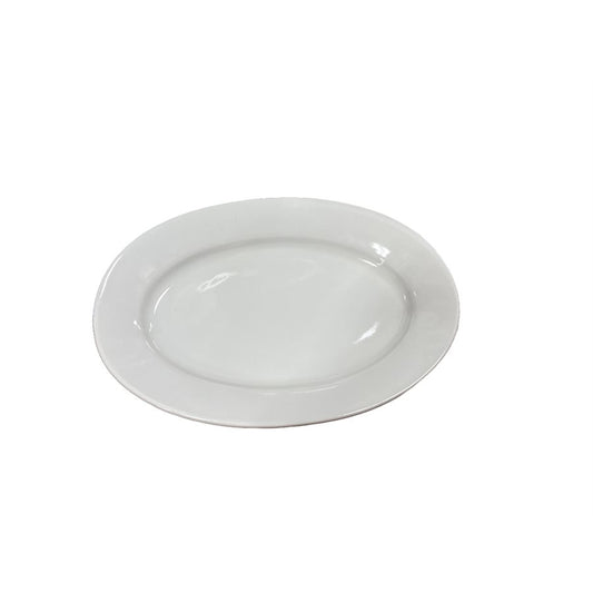 PLATE OVAL 8 PORCELAIN WHITE