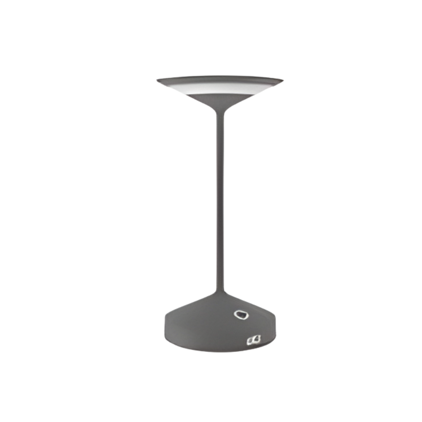 LAMPE DE TABLE RECHARGEABLE. CHARBON