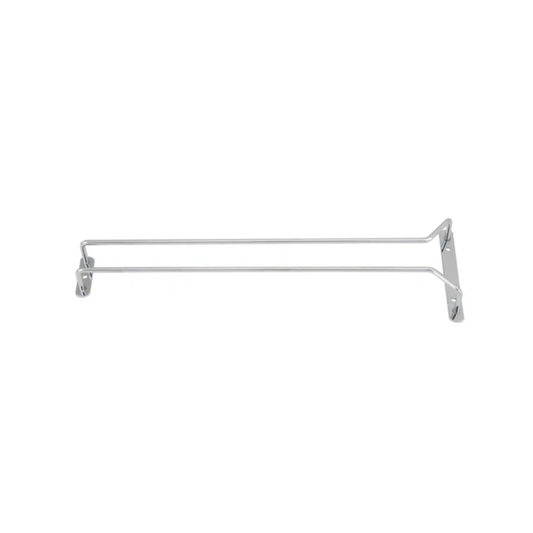 CINTRE À VERRE CHROME À UN SEUL CANAL - 16"