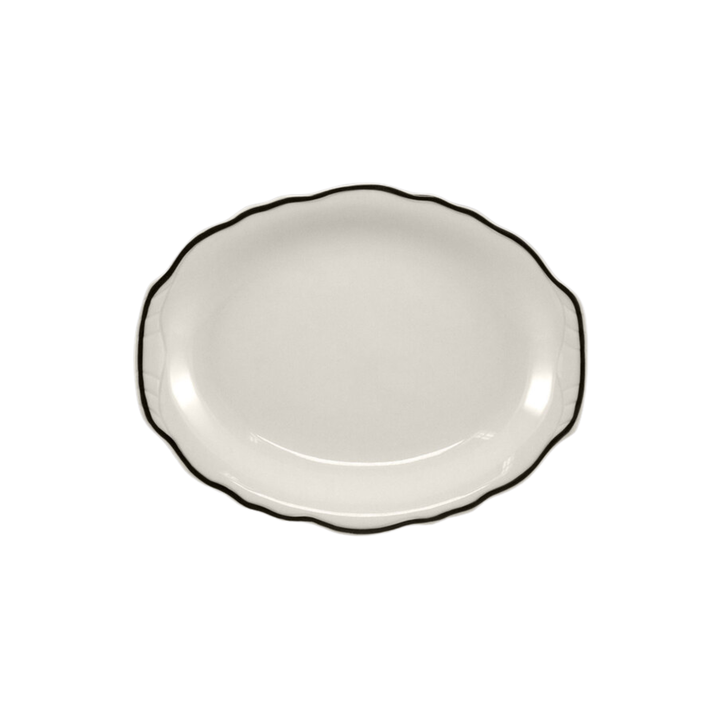 ASSIETTE  OVALE 11.75''X8'' CAROLYN SKYLINE
