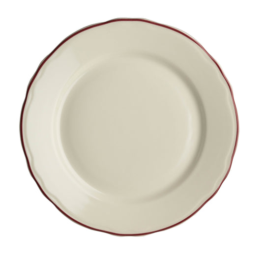 PLATE 10 5/8'' CAROLYN STYLELINE MAROON