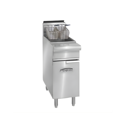 FRITEUSE 15", 50LBS/CAP, 120000BTU, GAZ/NAT