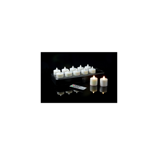 REC. CANDLES – SUPER ULTRA WISELITE (12) C W BASE AND ADAPTER (WARMWHITE)