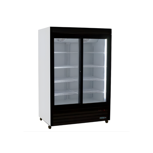REFRIGERATEUR 2 PORTES COULISSANTE 33,5 PI.CU 47,5''X30,7''X75''