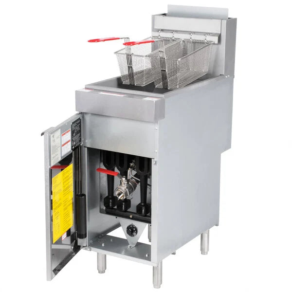 FRITEUSE 15.5", 45-50LBS/CAP, 120 000BTU, GAZ/NAT