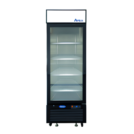 REACH IN REFRIGERATOR 1 GLASS DOOR 24"