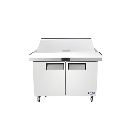 PREPARATION TABLE 48'' MEGA TOP 18 PANS, 13.4 CU/FT, 48.5"X34"X46."