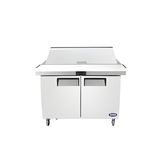 TABLE DE PRÉPARATION 27'' MEGA TOP 12 PANS, 7.2 PI/CU  27.5"X34"X46.5"H