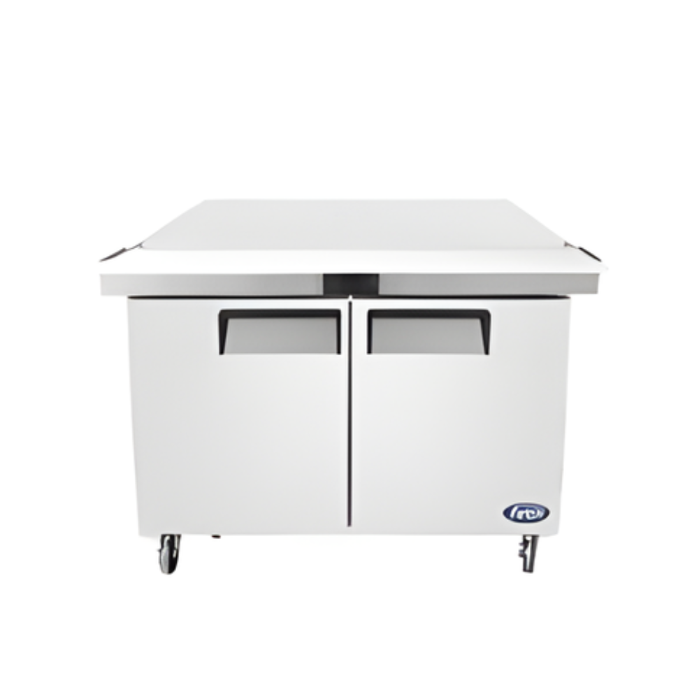 PREPARATION TABLE 48'' MEGA TOP 18 PANS 13.4 CU/FT 48.5"X34"X46'' NIGHT COVERT