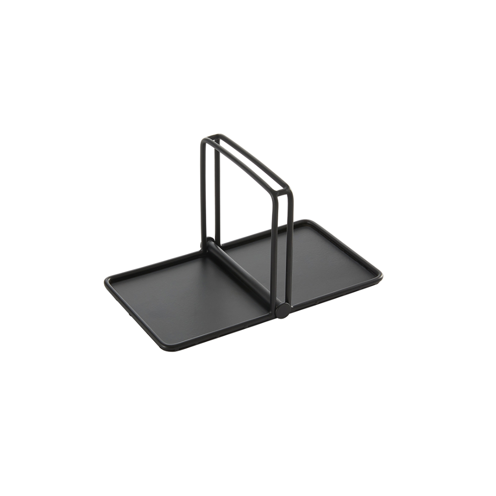 NAPKIN HOLDER, BLACK, WEIGHTED, 9″ L X W X 5" H – 5"