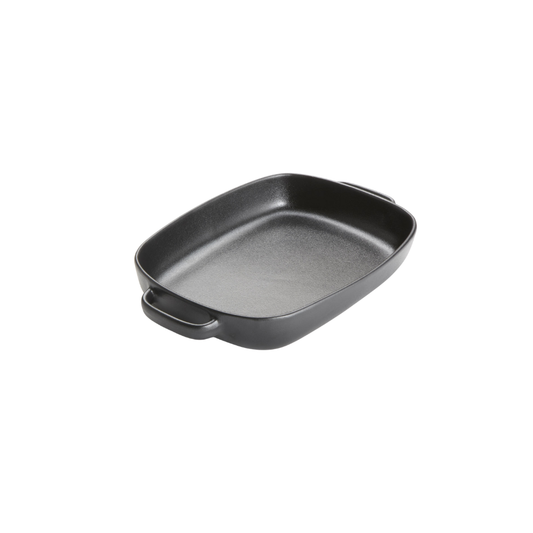 CASSEROLE, PORCELAINE, FINITION MATTE, 0,11-5/8 po L X 10 po l X 2 po H, 13-1/2 po L AVEC POIGNÉES - 64 oz