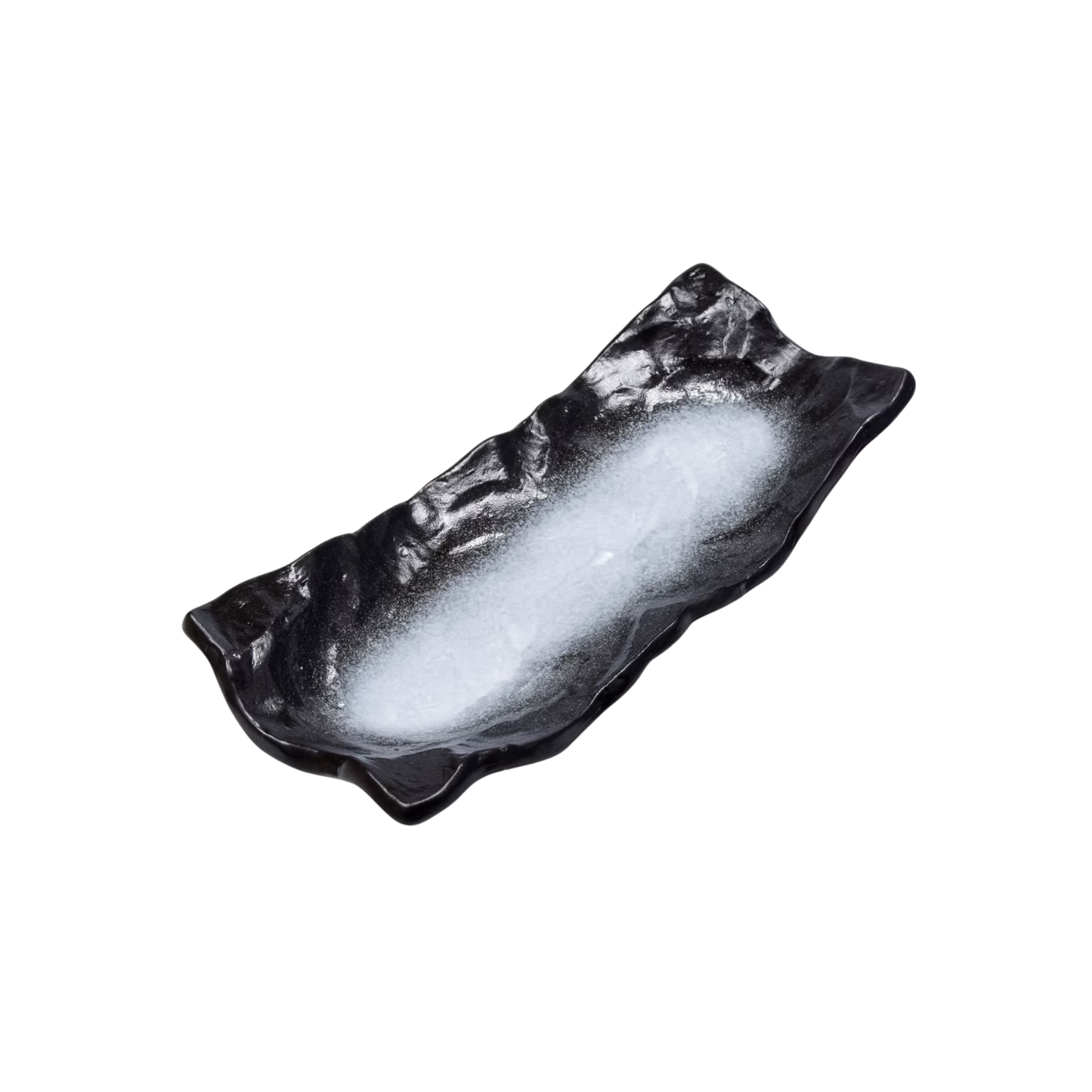 ASSIETTE RECTANGULAIRE BLEU CAVE L X 4,25" l - 11,25"