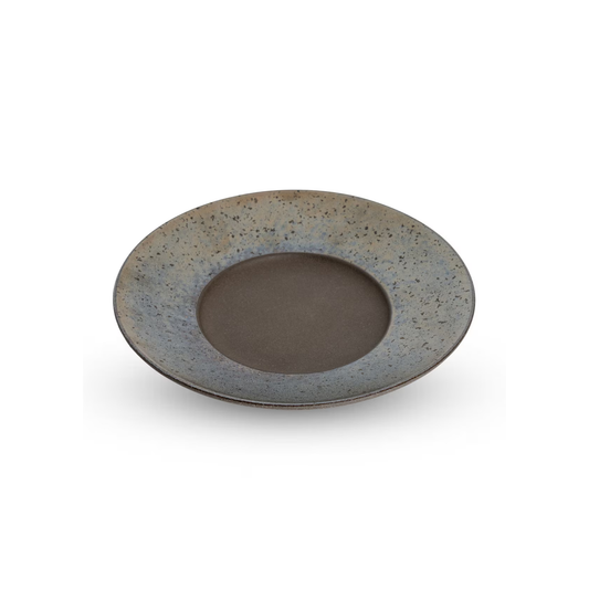 KINKESSHO BRONZE ASSIETTE RONDE À BORD LARGE DIA. - 8"